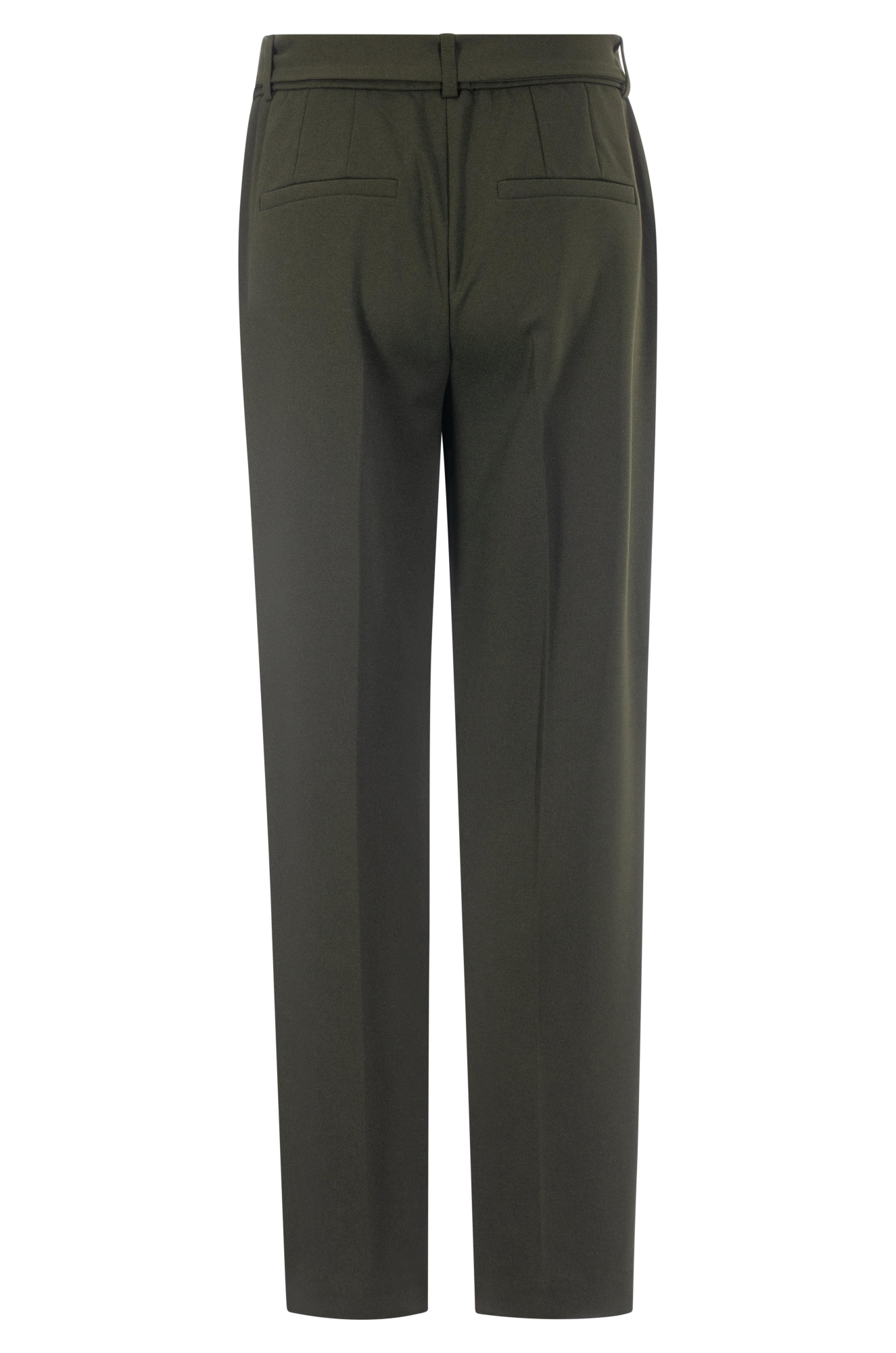 Stretch Crepe Short Pants for Women - Comfortable High Waist Casual Summer Shorts | Olive Green | Perfect for Office, Travel & Everyday Wear