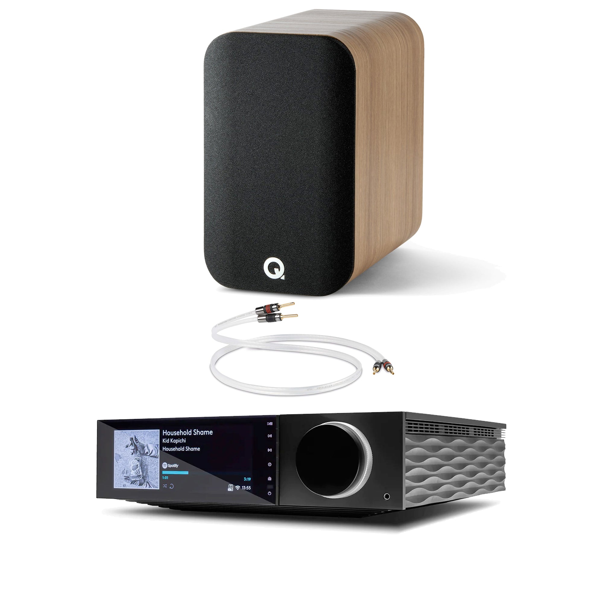 Tiny Dancer Wireless Bookshelf Speakers - Compact Bluetooth Stereo Sound System for Home, Office & Gaming | Bookshelf Speaker Bundle with Rich Bass & Clear Audio