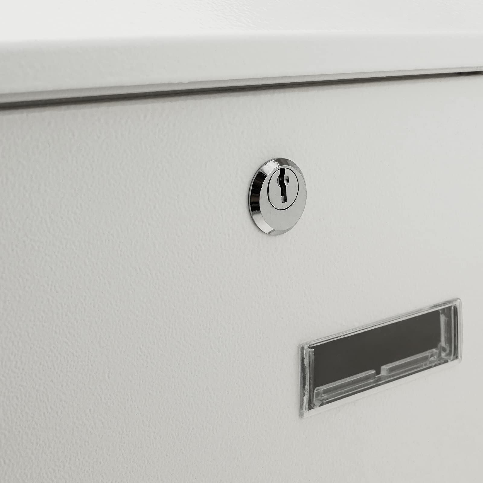 White BZ048 Mailbox - Durable Outdoor Letter Box for Home, Office & Apartment - Perfect for Front Porch, Garden & Entryway