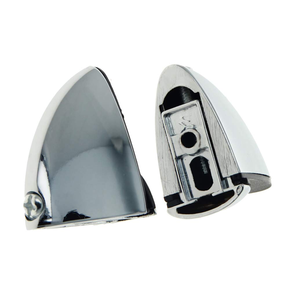 MroMax 6Pcs Adjustable Shelf Brackets for Wood & Glass - Heavy Duty Zinc Alloy Wall Mounted Supports (3-15mm Thickness) - Eagle Beak Design with Glossy Finish - Perfect for Kitchen, Bathroom, Living Room & Office Shelving