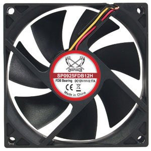 Scythe KAMA FLOW 2 92mm x 92mm x 25mm High Performance Case Fan - SP0925FDB12 - Perfect for PC Cooling, Gaming Rigs, and Small Form Factor Builds