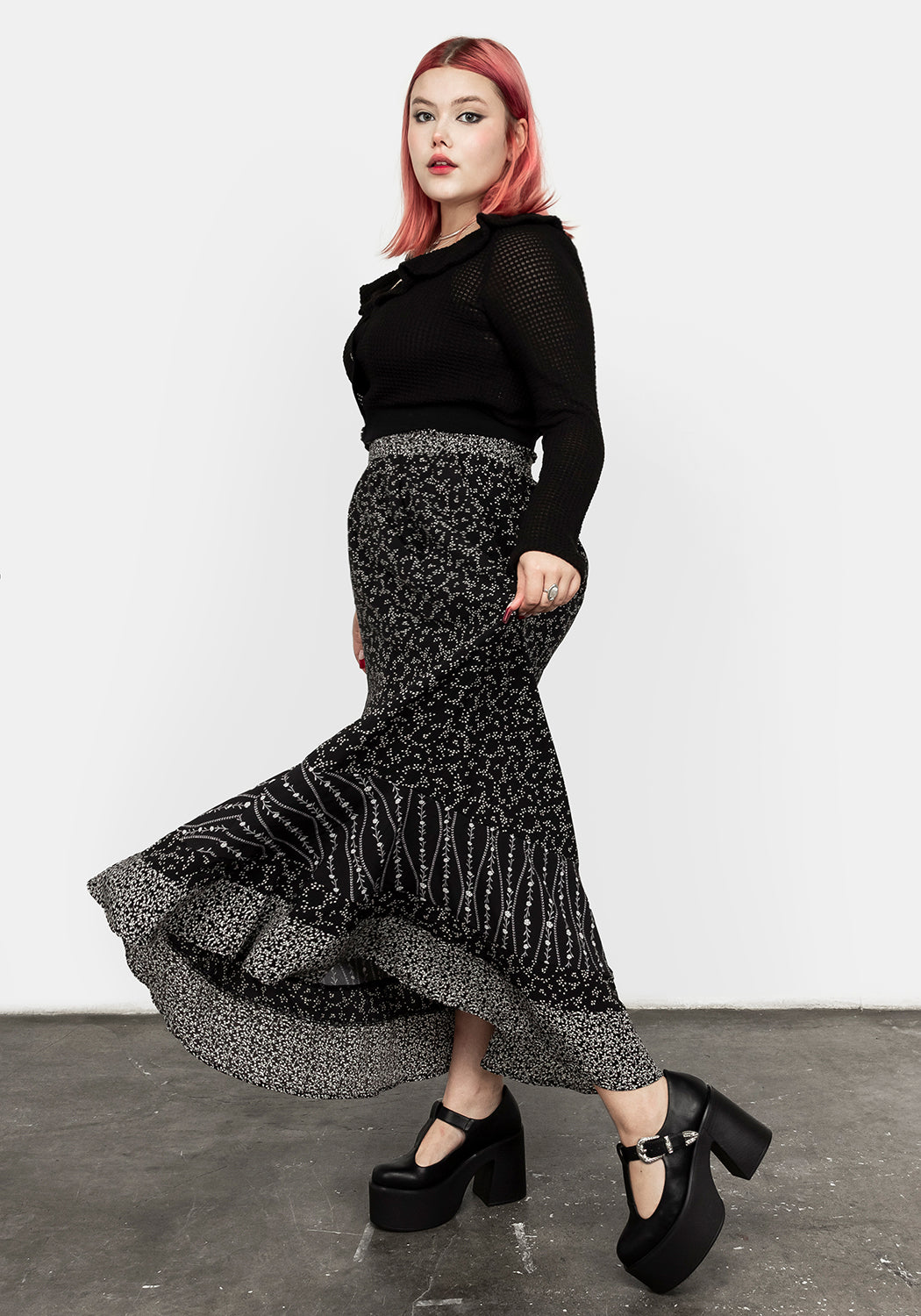 Prairie Panel Skirt - Boho Floral Maxi Skirt for Women | Perfect for Summer Festivals, Beach Vacations & Boho Chic Outfits