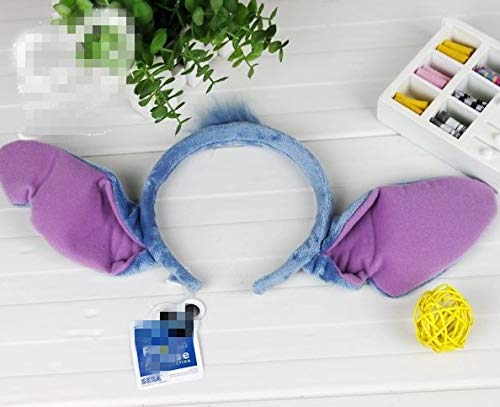 Lilo & Stitch Plush Ears Headband for Adults & Kids - Cosplay Costume Accessory - Perfect for Halloween & Theme Parties