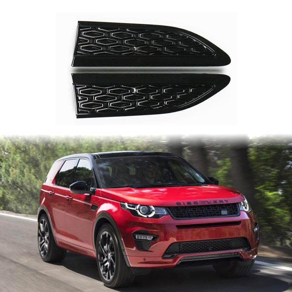 Land Rover Discovery Sport 2015-2019 Side Vent Grille Mesh Trim - Black ABS Plastic Replacement for Enhanced Style & Protection | Perfect for Off-Roading & Custom Car Modifications
