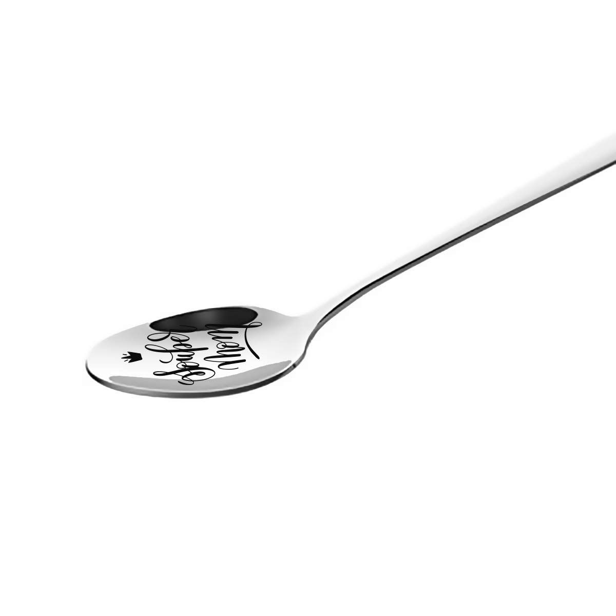 Funny Souper Mom Engraved Stainless Steel Spoon - Best Unique Gift for Tea & Coffee Loving Women - Perfect Mother's Day, Birthday & Christmas Present from Daughter, Son or Husband - Great for Kitchen, Coffee Breaks & Special Occasions