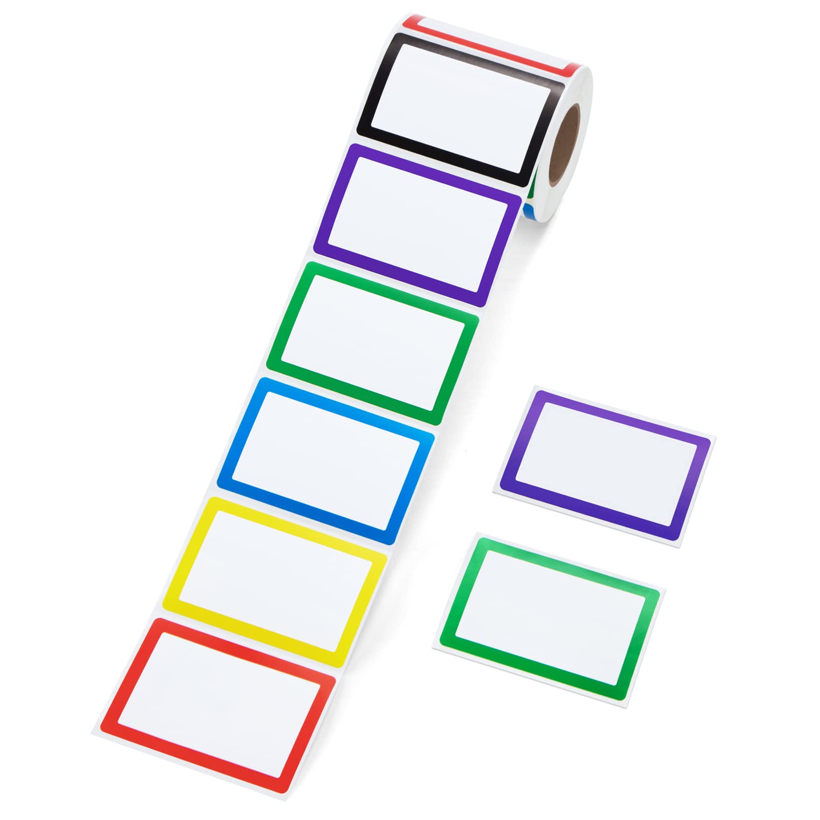 Vonical 504pc 6 Colors Name Tags Stickers, 3.5