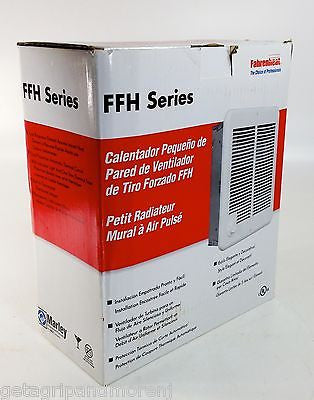 Farenheat FFH Series Small Fan Forced Wall Heater - 1500W Electric Space Heater for Home, Office & Bathroom - Quiet Heating with Adjustable Thermostat - Perfect for Bedrooms, Basements & Garages