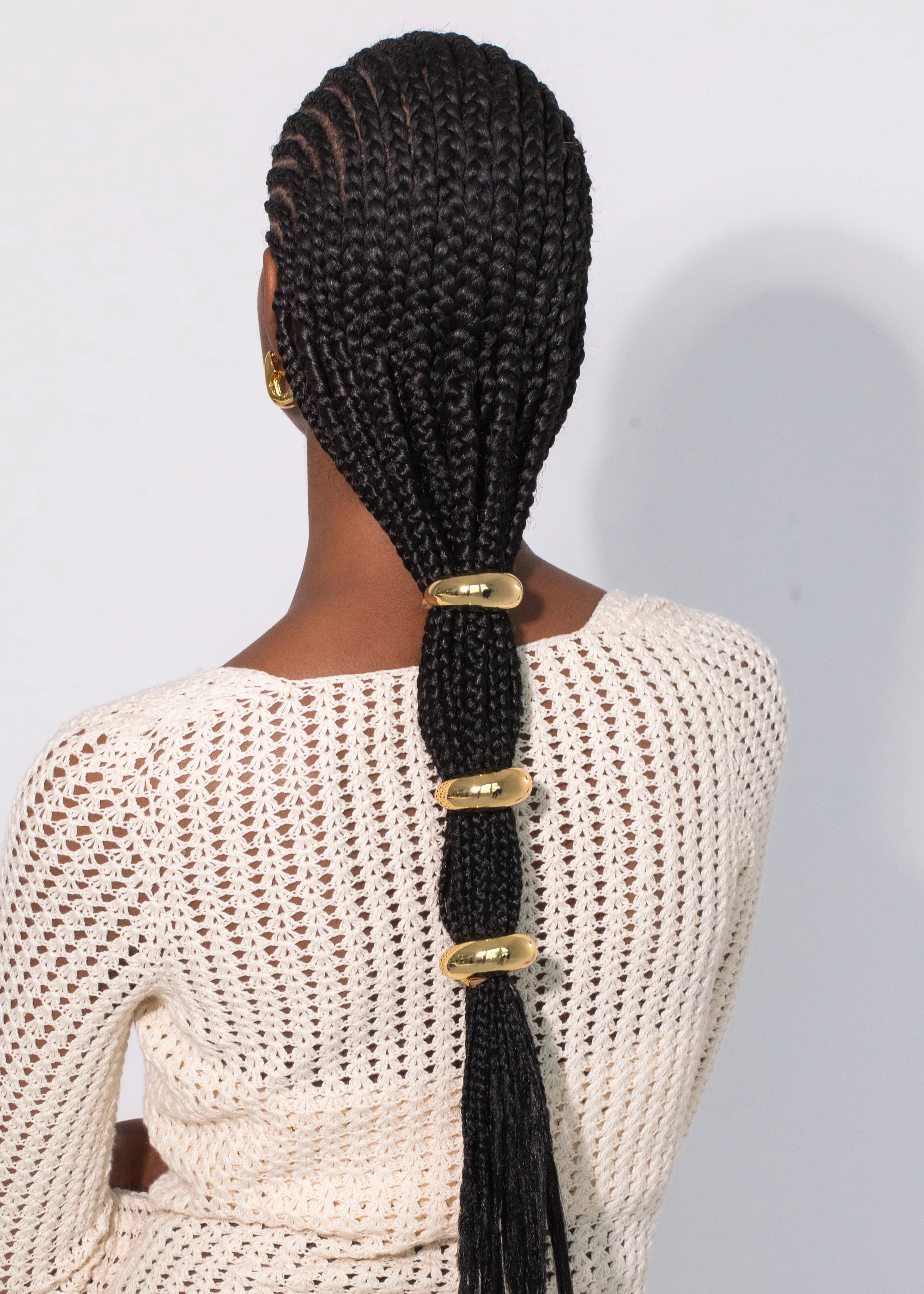 Mona Ponywrap Gold Hair Wrap - Soft & Stylish Headband for Women & Girls - Perfect for Yoga, Running, Workouts & Everyday Wear