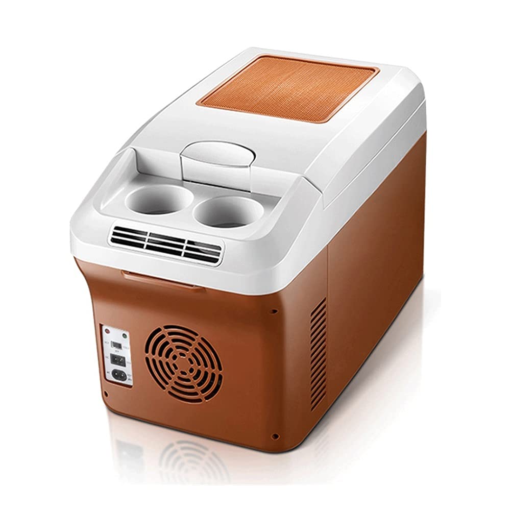 QIAOLI 12L Mini Fridge with Freezer | AC/DC Portable Thermoelectric Cooler & Warmer | Compact Refrigerator for Car, Home, Office, Dorm | Glass Door Mini Fridge for Bedroom, Kitchen, RV & Small Spaces