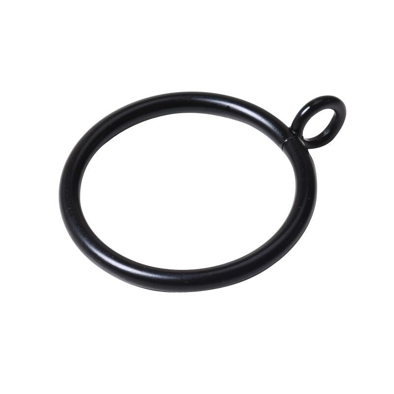 Heavy Duty Metal Curtain Rings with Eyelets - 32 Pack for Durable Drapery Hooks, Blackout Curtain Hangers - Perfect for Home, Office, and Hotel Window Treatments