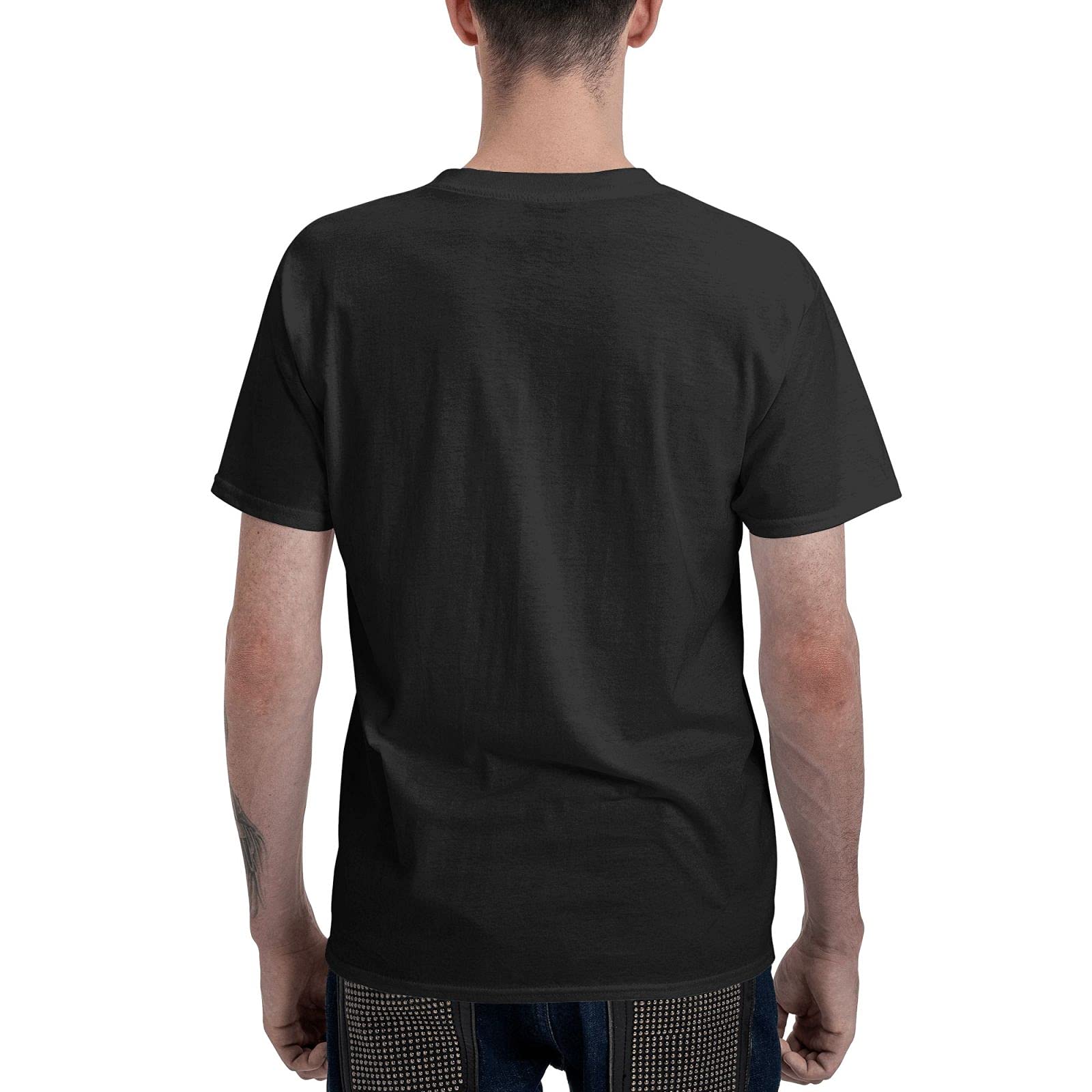 Custom Men's Round Neck Short-Sleeve T-Shirts - Breathable Cotton Casual Tees for Everyday Wear, Gym & Outdoor Activities