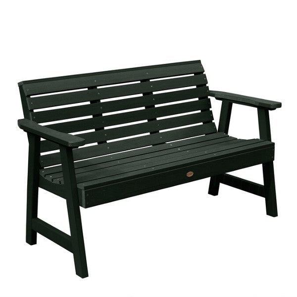 Weather-Resistant Synthetic Wood Garden Bench for Outdoor Patio, Backyard, and Garden Decor - Durable & Stylish USA-Made Seating Solution