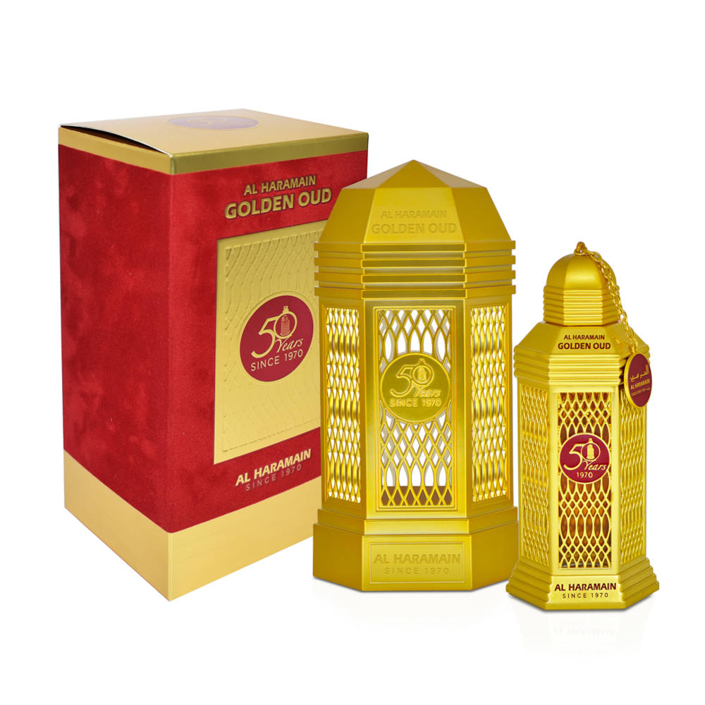 Golden Oud Eau de Parfum 100ml - Luxury Arabian Perfume for Men & Women, Long-Lasting Fragrance for Date Night, Special Occasions & Daily Wear