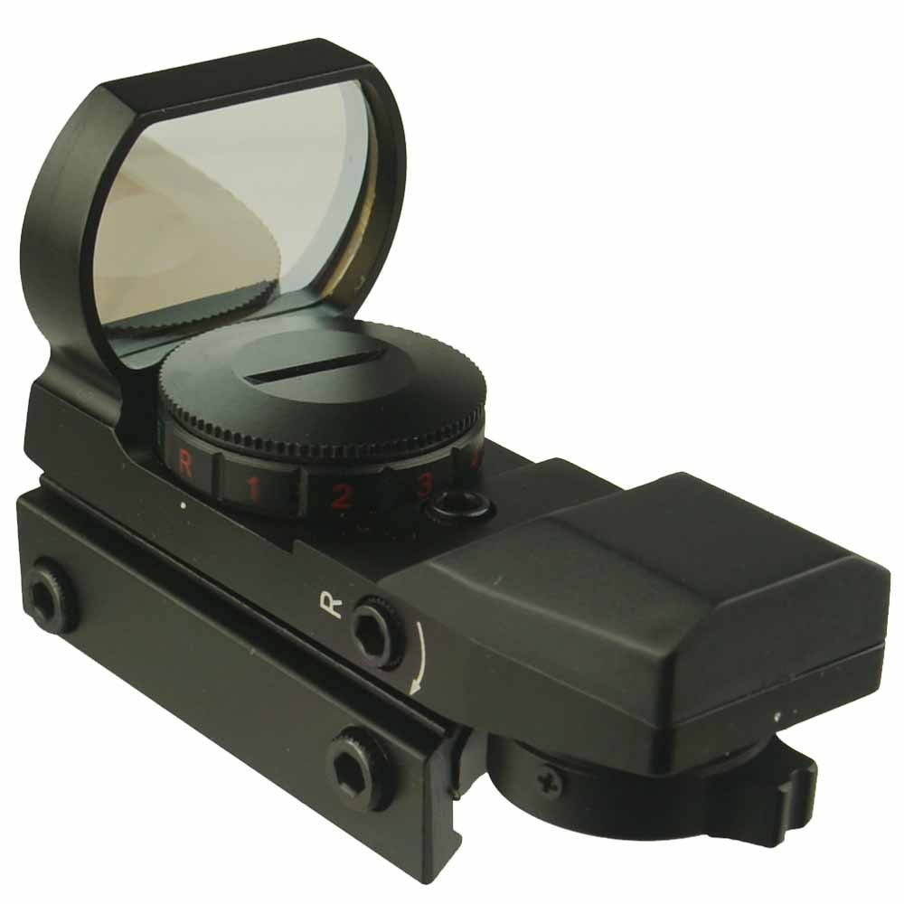 Heavy Duty CQB Red Dot Reflex Sight with Red & Green Illumination - 4 Reticle Options for Pistols, Rifles & Shotguns | Perfect for Tactical Shooting, Hunting & Home Defense
