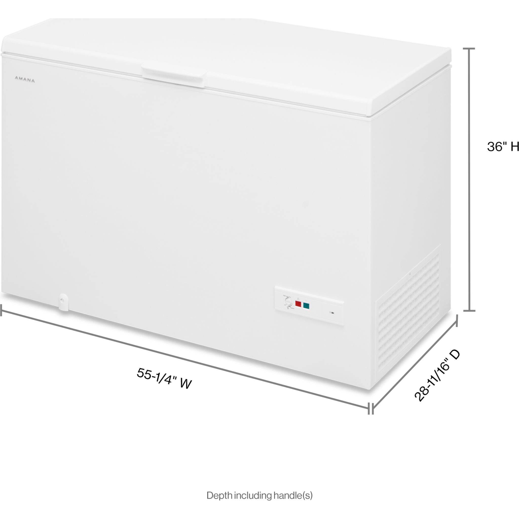 Amana AZC5216LW 7.0 Cu. Ft. Chest Freezer in White - Energy Efficient, Deep Freeze Storage for Home, Garage, or Basement - Perfect for Bulk Food, Meat, and Frozen Goods