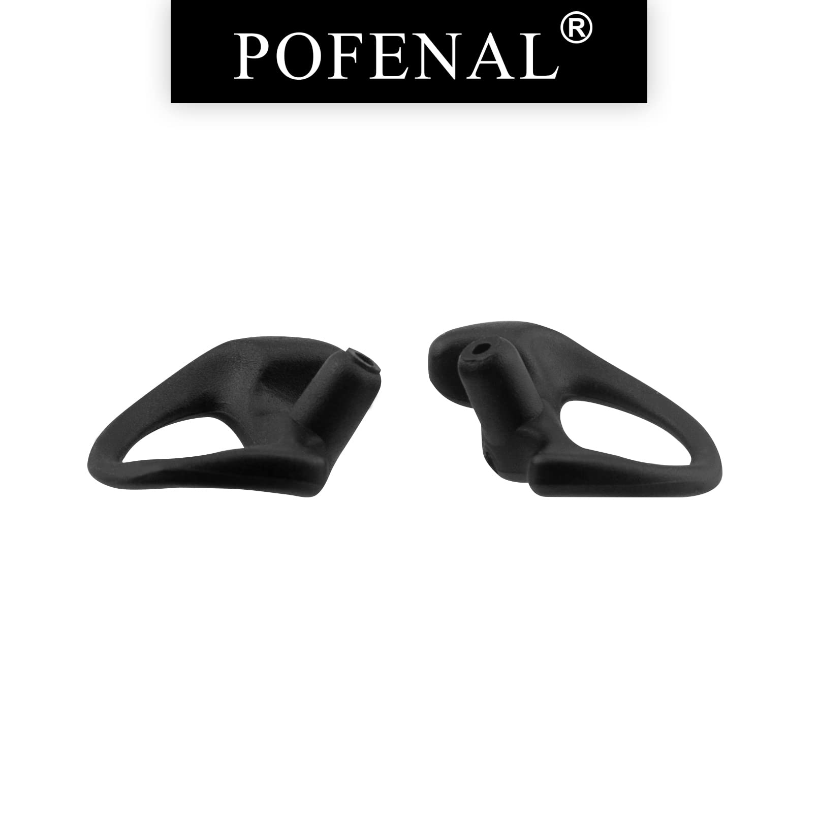 Universal Silicone Soft Earmold Replacement for Baofeng Motorola Kenwood Retevis Midland Two-Way Radios - Noise Isolating Comfortable Ear Tips (Black, Small, 2 Pairs) - Perfect for Construction, Security, and Outdoor Communication