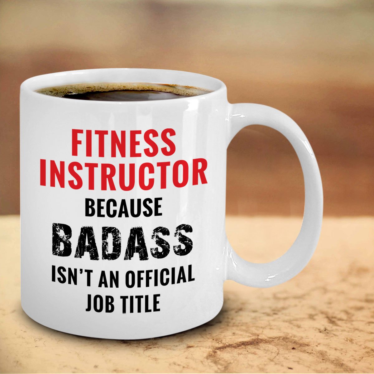 Fitness Instructor Mug - Best Group Fitness Instructor Gift Idea - Personalized Coach Appreciation Present - Perfect for Yoga, Pilates & Zumba Teachers - Great for Birthdays, Holidays & Thank You Gifts