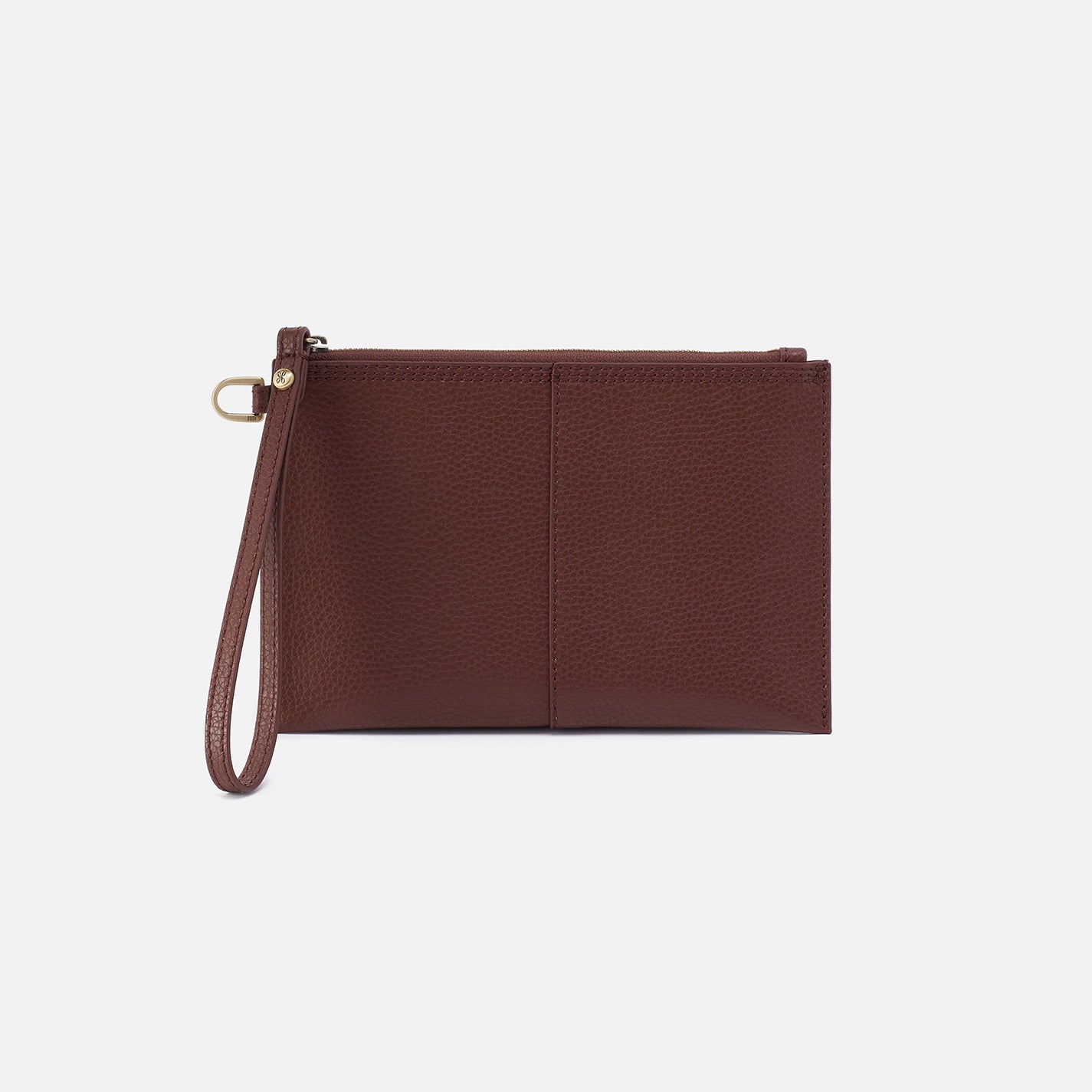 Vida Small Pouch in Micro Pebbled Leather - Chocolate Brown Crossbody Bag for Women | Perfect for Everyday Essentials, Travel & Shopping