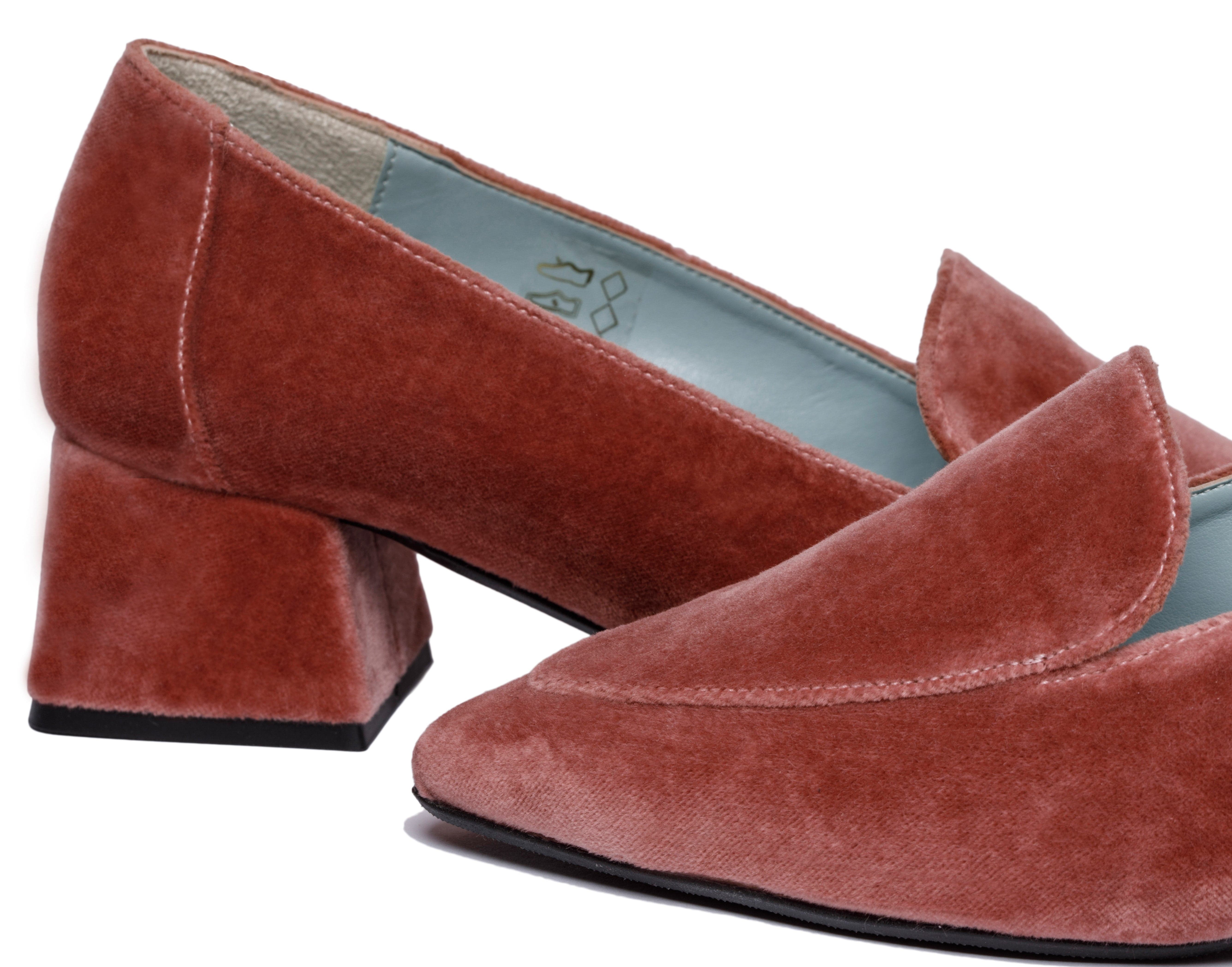 Vegan Velvet Moccasin Loafers for Women - Soft Pink Slip-On Comfort Shoes | Perfect for Casual Wear, Office, and Travel