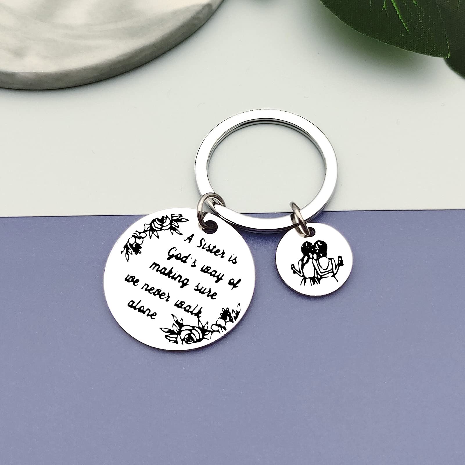 Best Friendship Keychain - Cute Sister Gift for Birthday, Christmas, Graduation & Appreciation | Funny Jewelry for Women, Teens & Sister-in-Law | Perfect for Everyday Carry, Keyrings & Heartfelt Gifting