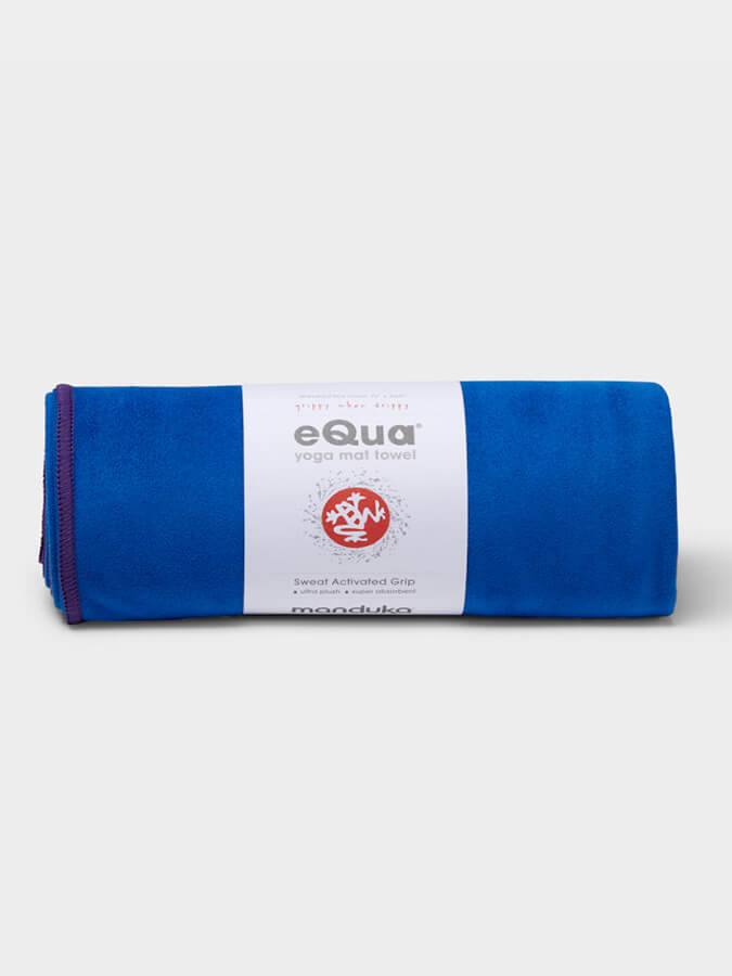 Manduka eQua Yoga Mat Towels - Non-Slip, Absorbent & Eco-Friendly for Hot Yoga, Pilates & Workouts - Perfect for Home & Studio Use