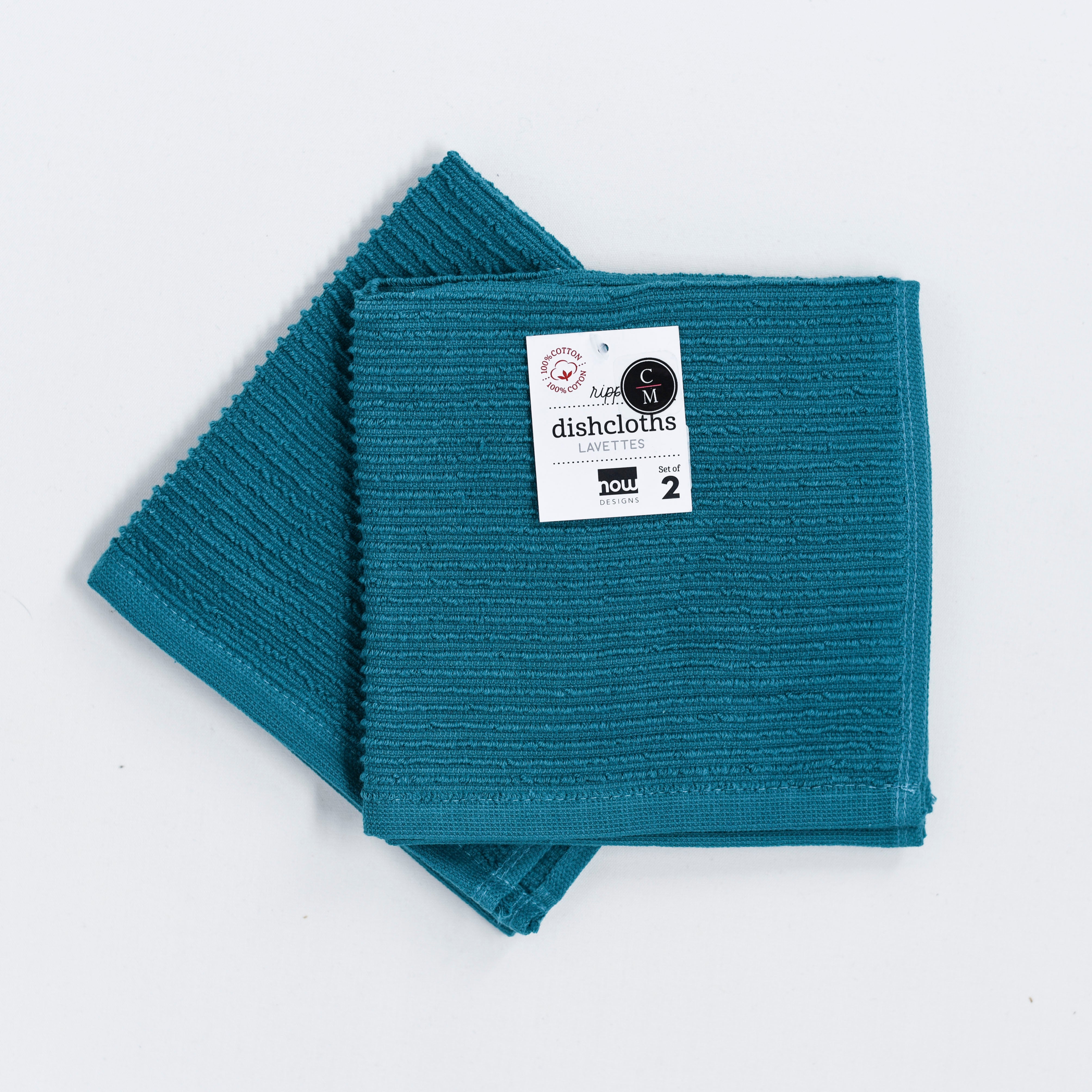 Eco-Friendly Ripple Dishcloth Set - Soft & Absorbent Kitchen Towels for Washing Dishes, Cleaning & Drying | Perfect for Home, Restaurant & RV Use