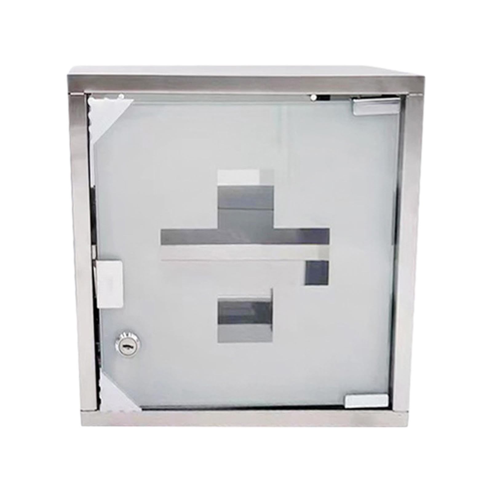 2-Layer Lockable Metal First Aid Kit Box with Keys – Large Medical Cabinet for Emergency & Home Safety | Perfect for Clinics, Schools, and Workplace First Aid