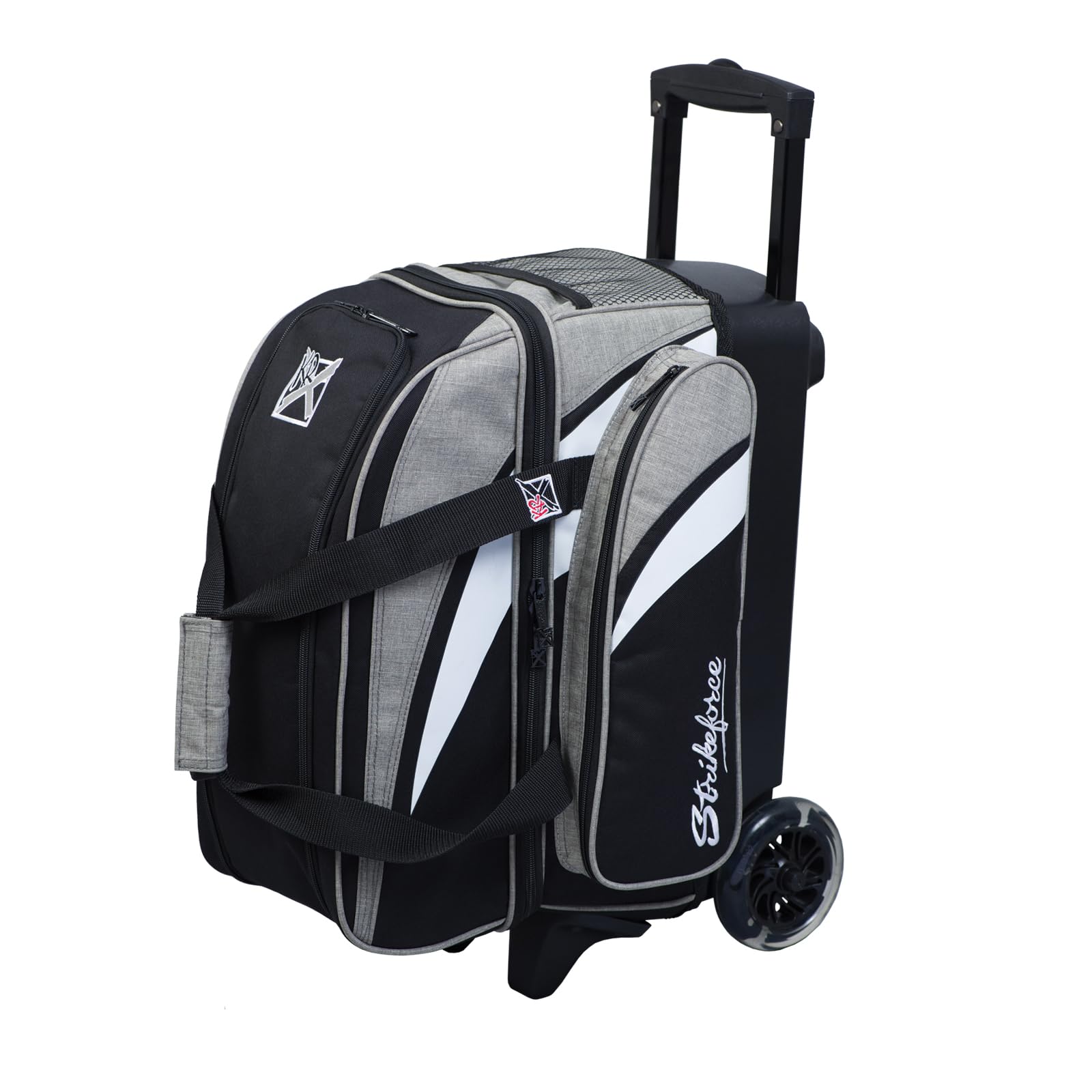 KR Strikeforce Cruiser Smooth Double Roller Luggage with Shoe Compartment & Side Accessory Pocket - Perfect for Business Travel, Weekend Getaways & Airplane Carry-On