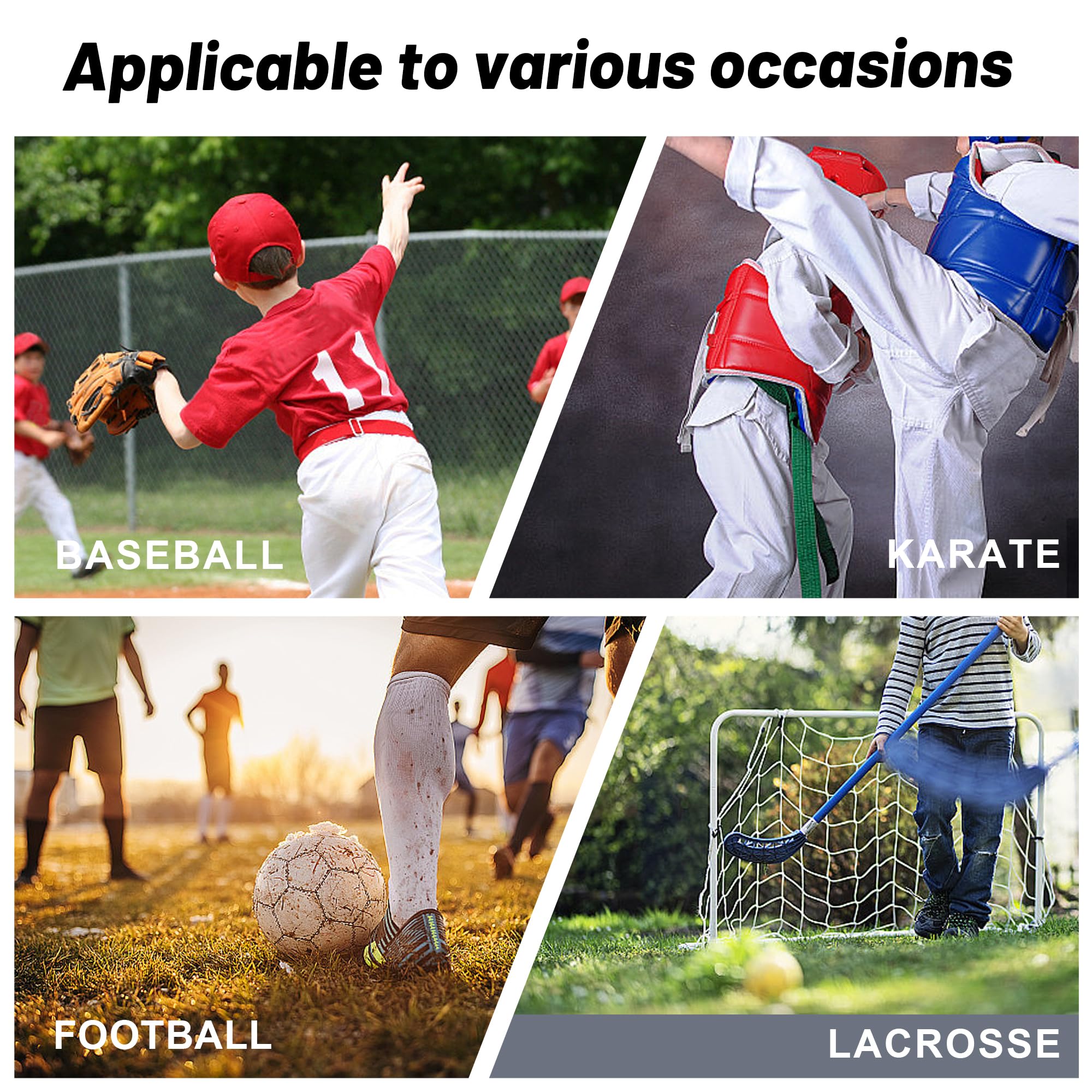 KOOPOW Youth Boys Padded Sliding Shorts with Soft Protective Cup - Baseball Football Lacrosse Protective Gear for Kids - Perfect for Sports Training & Games