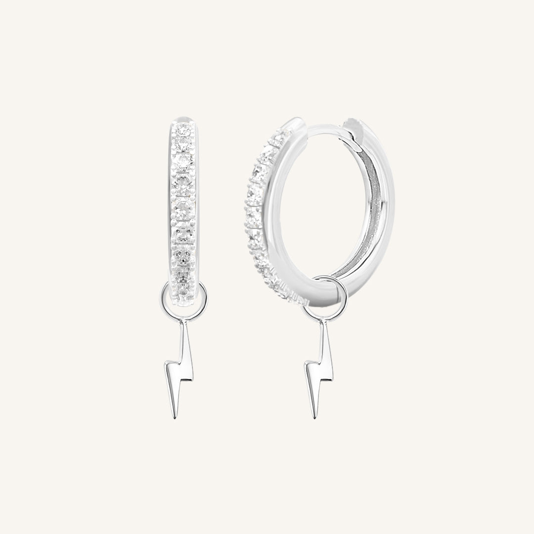 Ignite Crystal Hoops Earrings for Women - Sparkling Cubic Zirconia Stud Earrings | Perfect for Parties, Weddings & Everyday Elegance