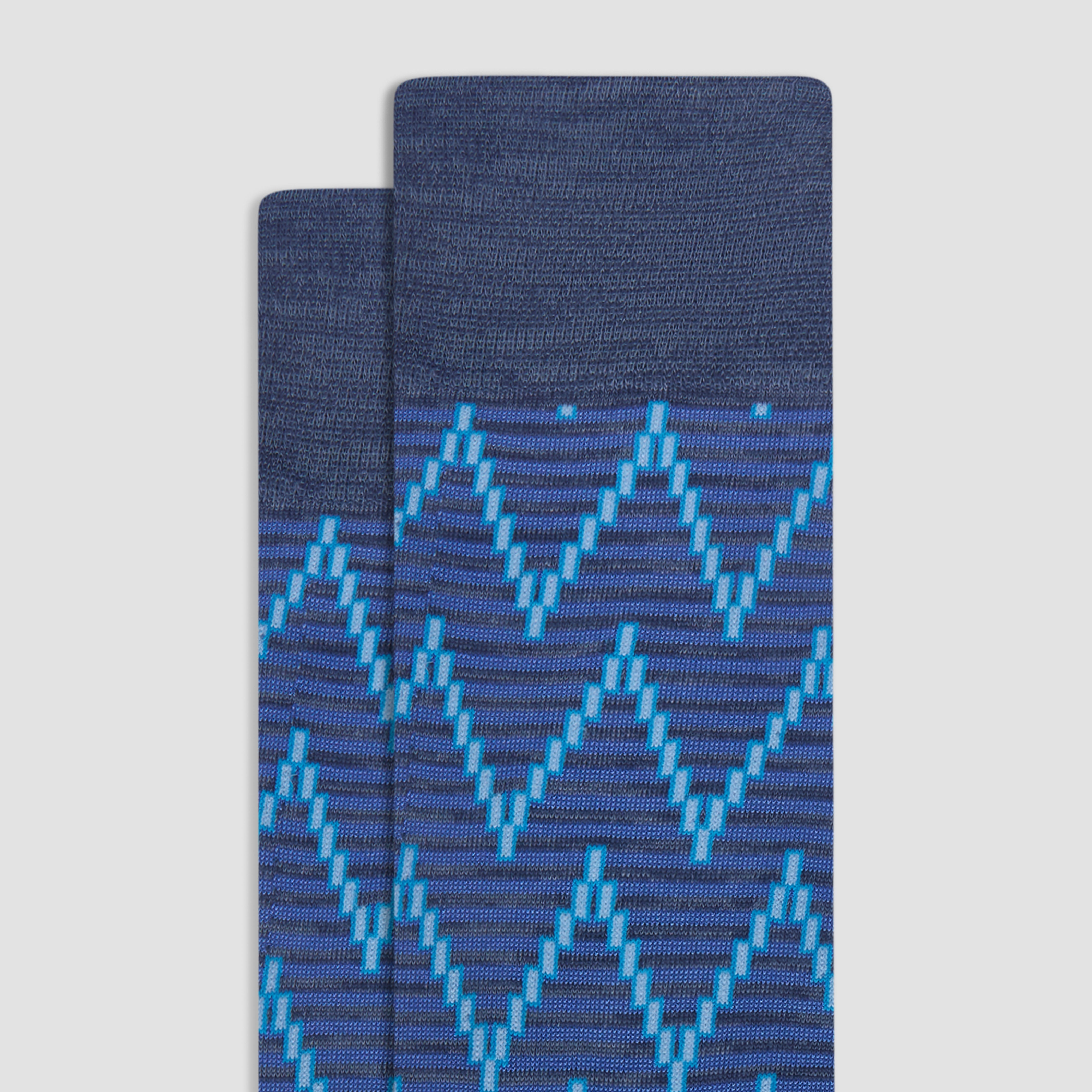 Chevron Stripe Mid Calf Socks for Women & Men - Comfortable Cotton Blend Casual & Athletic Socks - Perfect for Running, Hiking, Workout and Daily Wear