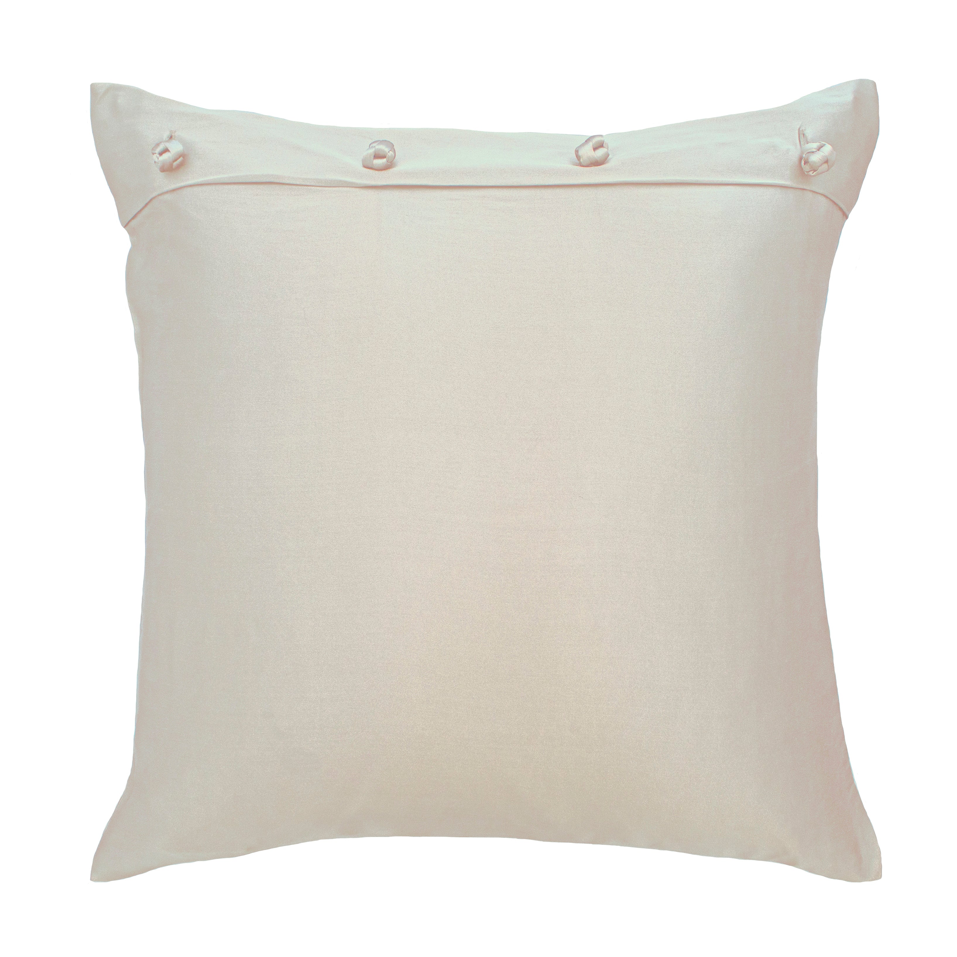 Luxury Charmeuse Pillow Sham with Elegant French Knots - Perfect for Master Bedroom & Guest Room Decor