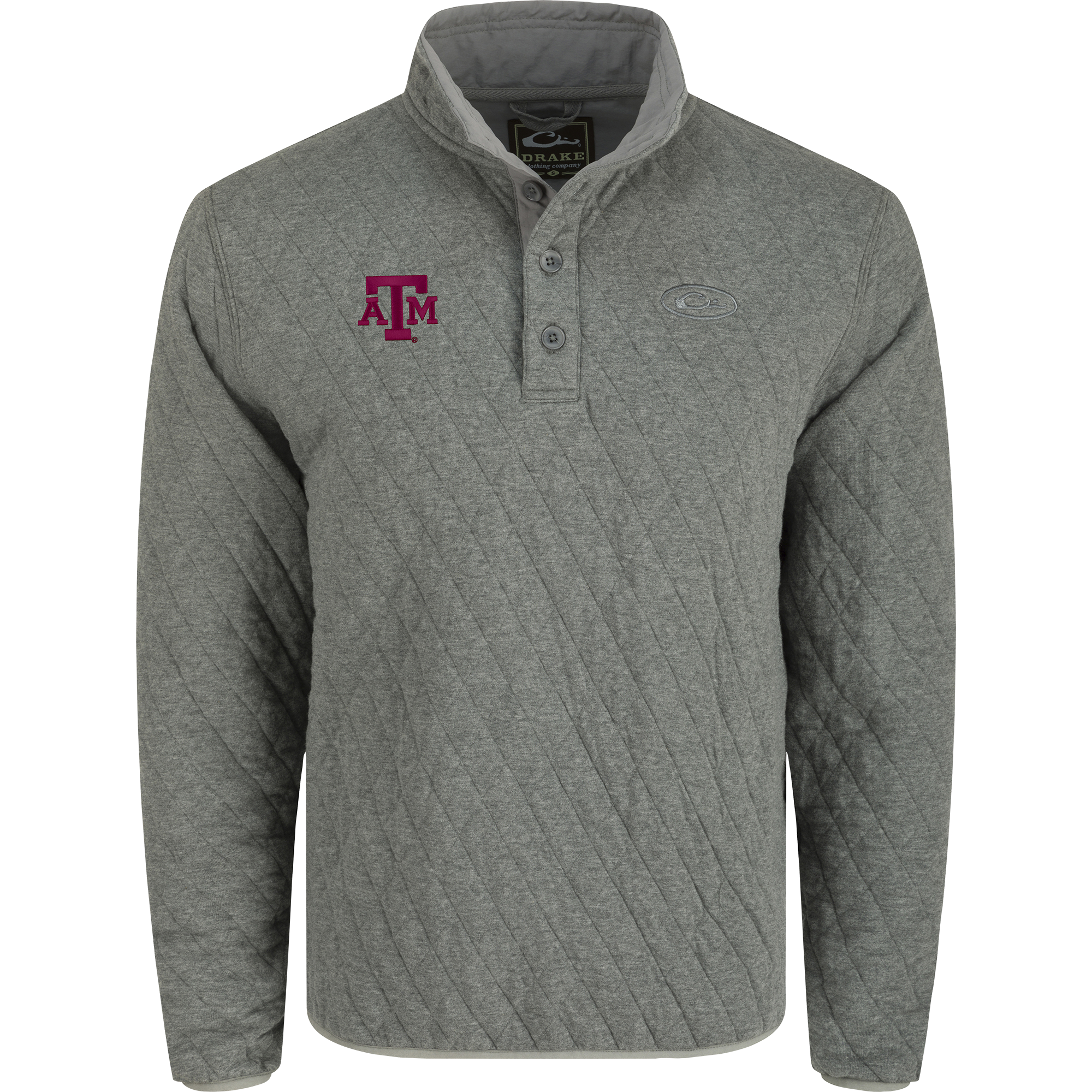 Texas A&M Delta Quilted 1/4 Snap Sweatshirt - Comfortable College Pullover for Men & Women - Perfect for Game Day, Tailgating & Campus Wear