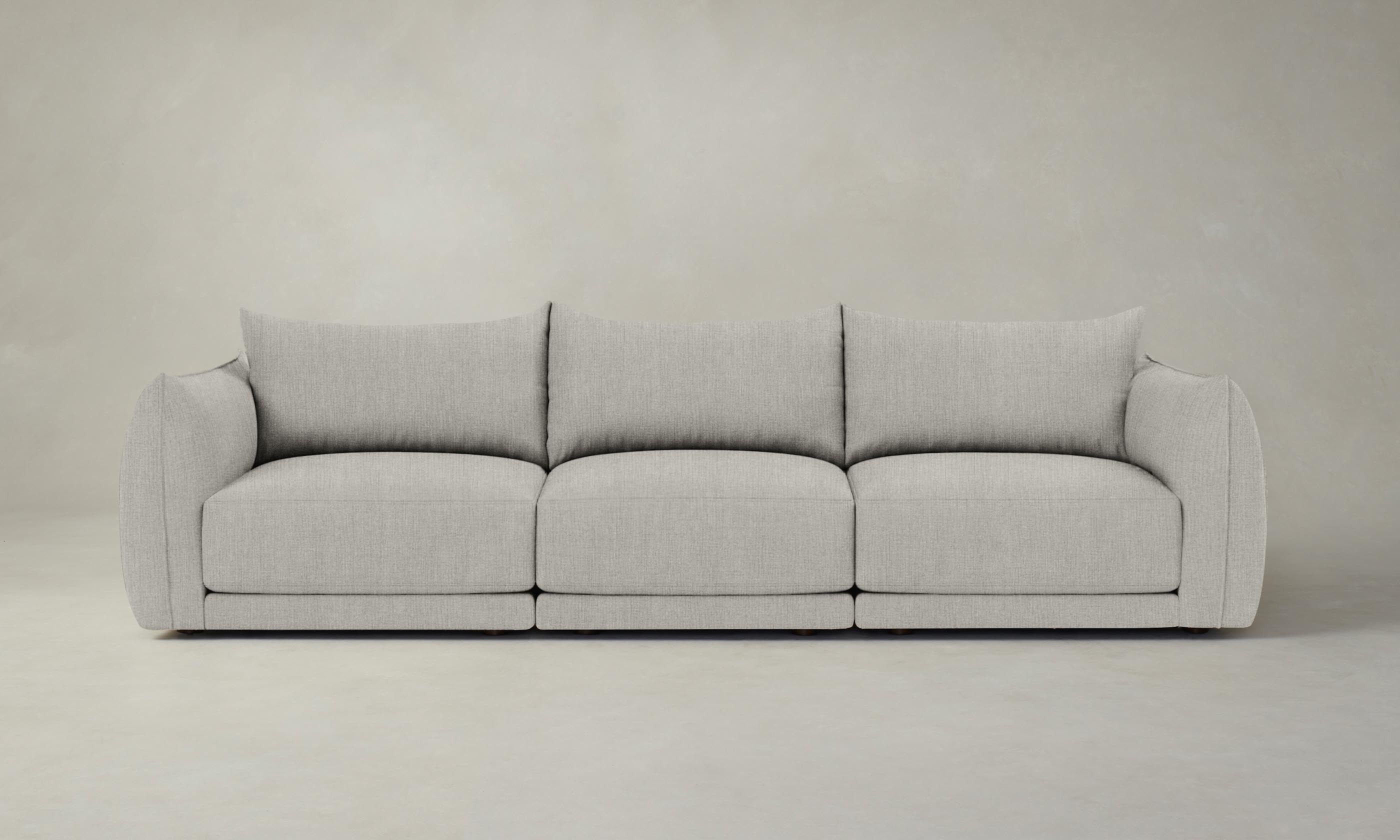 The Jones Modular Sofa - Performance Tweed Oatmeal Fabric Sectional Couch for Living Room, Lounge & Family Room - Durable & Stylish Modern Furniture