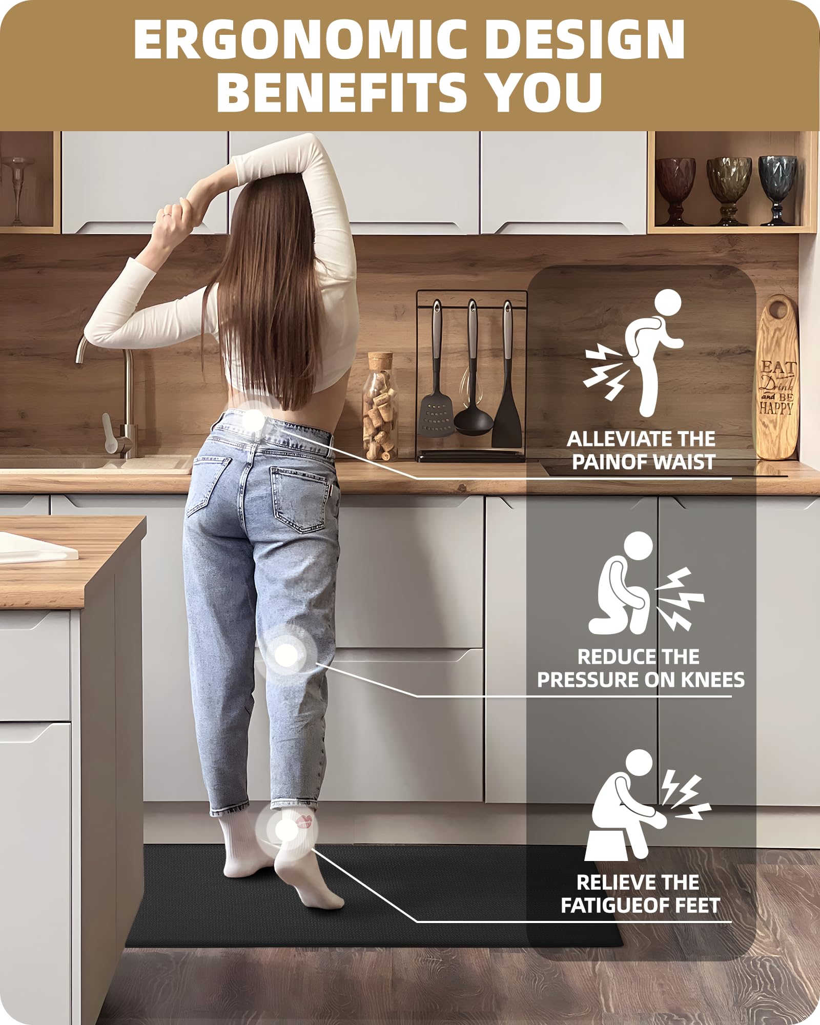 Premium Non-Slip Kitchen Runner Rug - 17