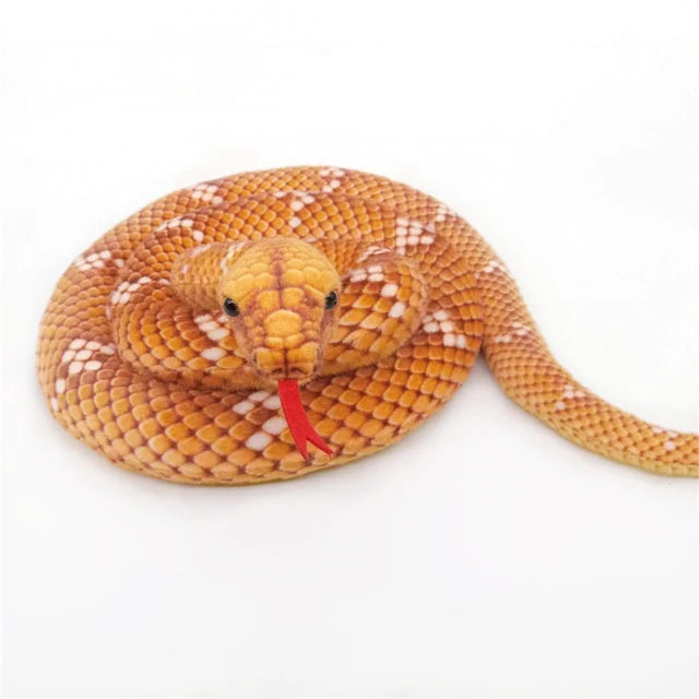 3M Simulation Soft Plush Toy - Giant Yellow Snake Stuffed Animal, Realistic Python Cloth Doll for Kids & Toddlers - Perfect Birthday, Christmas Gift for Boys & Girls - Great for Cuddling, Room Decor, and Pretend Play