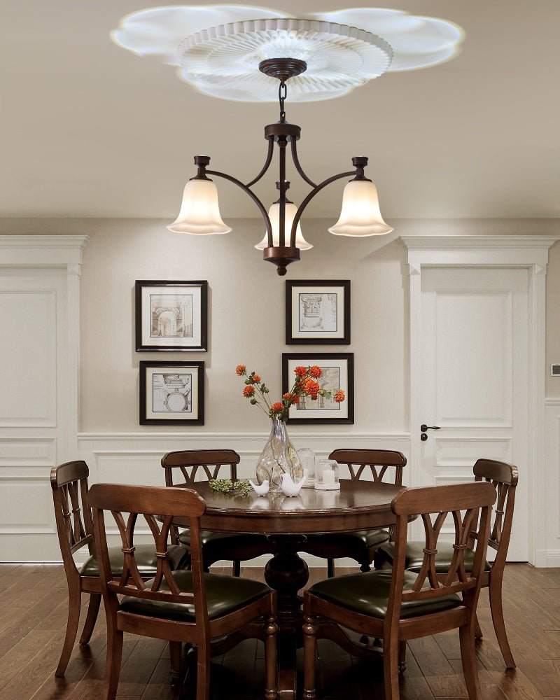Lucian Bell Chandelier - Elegant Crystal Ceiling Light Fixture for Dining Room, Bedroom & Living Room | Modern Home Decor Lighting