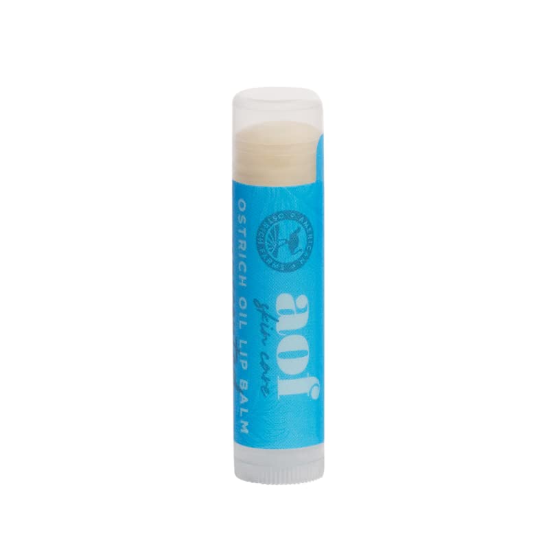 American Ostrich Farms Hydrating Lip Balm - Moisturizing & Nourishing for Dry Lips | Unflavored Lip Care for Men & Women | Perfect for Winter, Travel & Daily Use