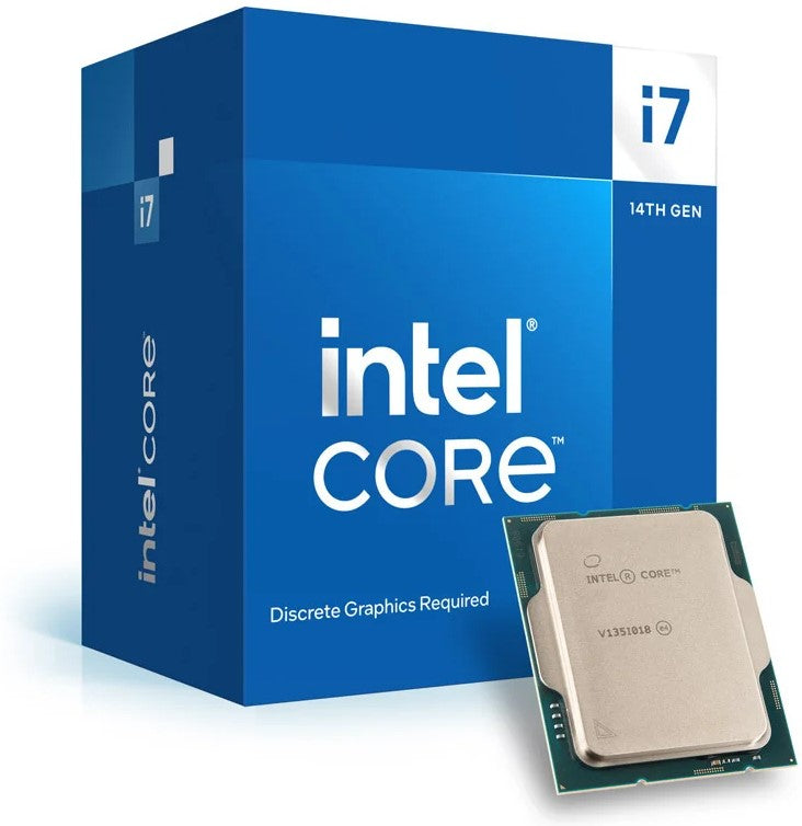 Intel® Core™ i7-14700 / 14700F / 14700K / 14700KF Desktop Processor - LGA 1700 Socket - High Performance CPU for Gaming, Streaming & Content Creation - Compatible with Windows 11 & 10 PCs