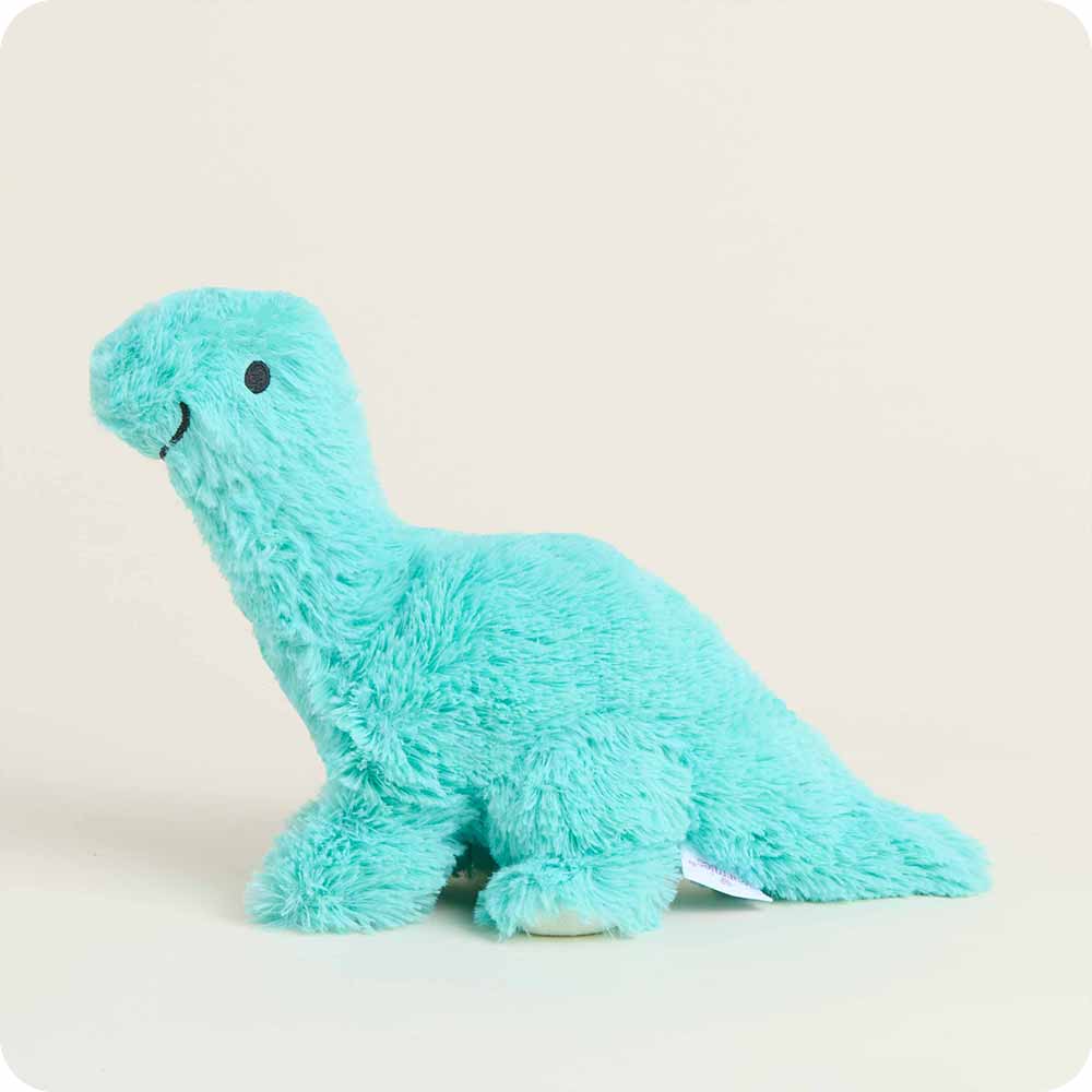 Teal Long Neck Dinosaur Plush Toy - Soft & Cozy Microwavable Warmies for Kids | Perfect for Bedtime, Anxiety Relief & Cold Weather Comfort