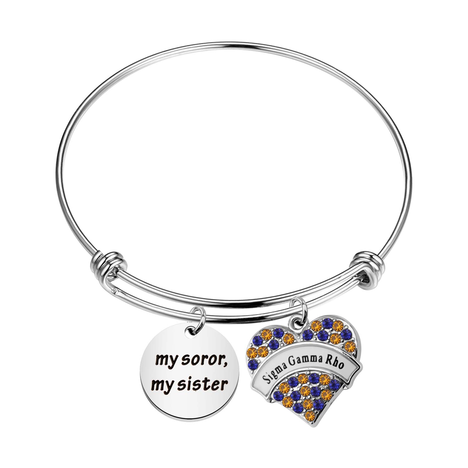 BAUNA Sorority Charm Bracelet - Greek Sisterhood Jewelry Gift for 1922 My Sister - Perfect for Sorority Events, Graduation & Sisterhood Celebrations - Ideal for Birthday, Christmas, Friendship Day & Greek Life Accessories