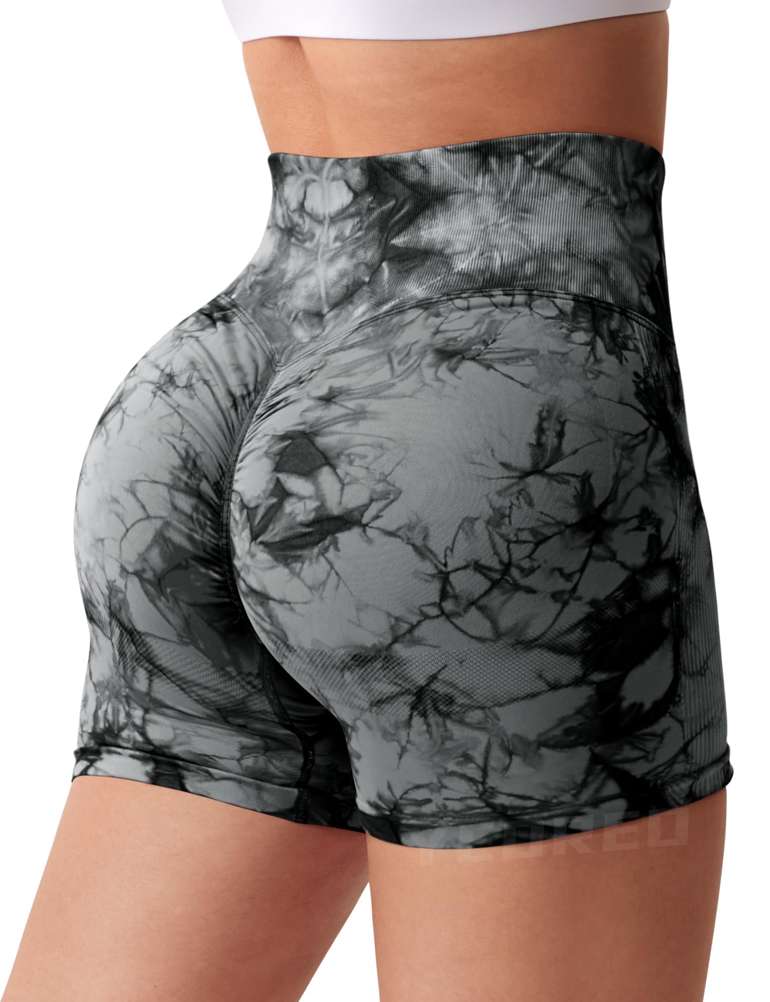 YEOREO High Waist Yoga Shorts for Women - Seamless Workout Shorts with Contour Fit - Perfect for Gym, Cycling & Running