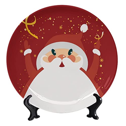 Santa Claus on Red Background