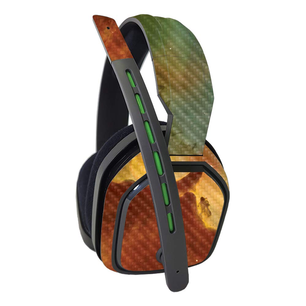 Premium Carbon Fiber Skin for Astro A10 Headset - Space Smoke Design | Protective & Durable Textured Cover | Easy to Apply, Removable Vinyl Wrap | Made in USA | Perfect for Gaming, Streaming & Travel Protection