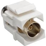 Tripp Lite A230-001-KP BNC Keystone Panel Mount Coupler - 75 Ohm Coaxial F/F Adapter (10 Pack) - Perfect for CCTV, Security Systems & Network Installations