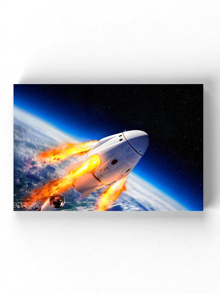 NASA Spacecraft Wall Art - Premium Wrapped Canvas Print for Home & Office Decor | Space Exploration Theme for Living Room, Bedroom, or Gift