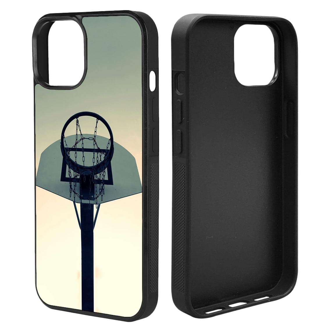 Bomba Cases Shockproof iPhone 12/12 Pro Case - Custom Basketball Hoop Design Lightweight Protective Cover - Perfect for Sports, Outdoor Activities & Daily Use