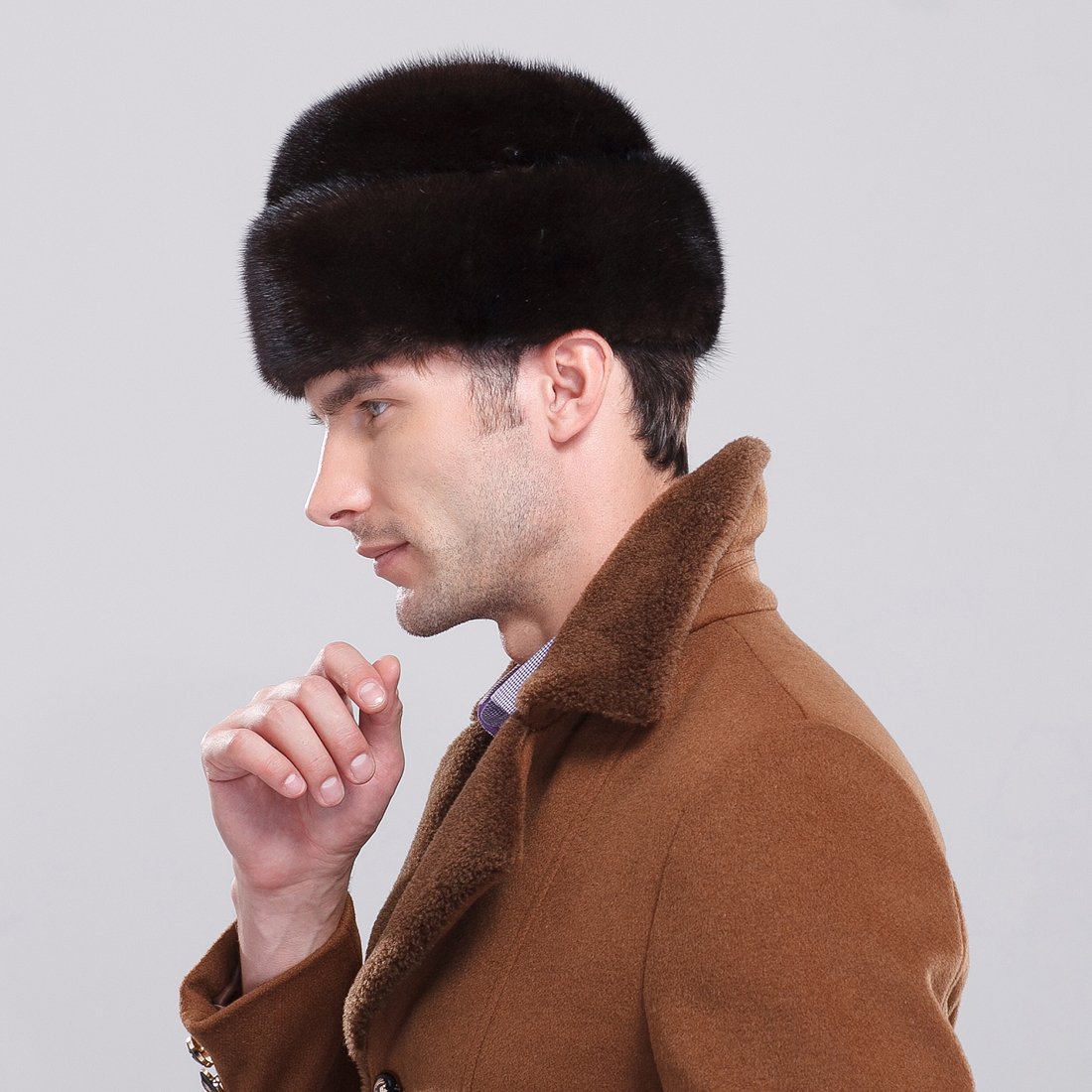 Russian Cossack Fur Hat for Women - Genuine Mink Winter Hat with Ear Flaps - Perfect for Cold Weather, Outdoor Activities & Fashion Style