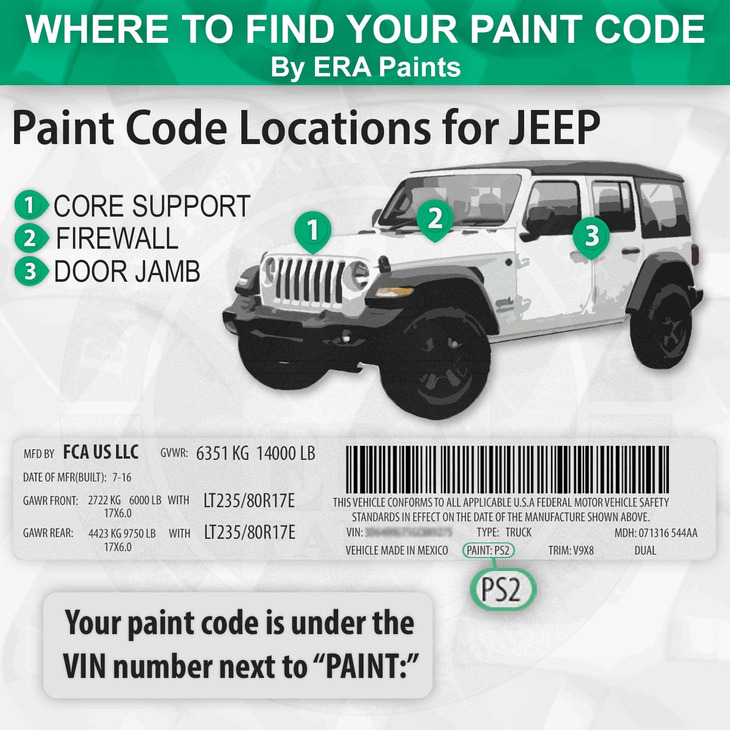 ERA Paints PV5/RV5 Bright Mango Automotive Touch Up Paint for JEEP - Exact Color Match Paint Jar Kit - Perfect for Scratches, Chips & Dents Repair