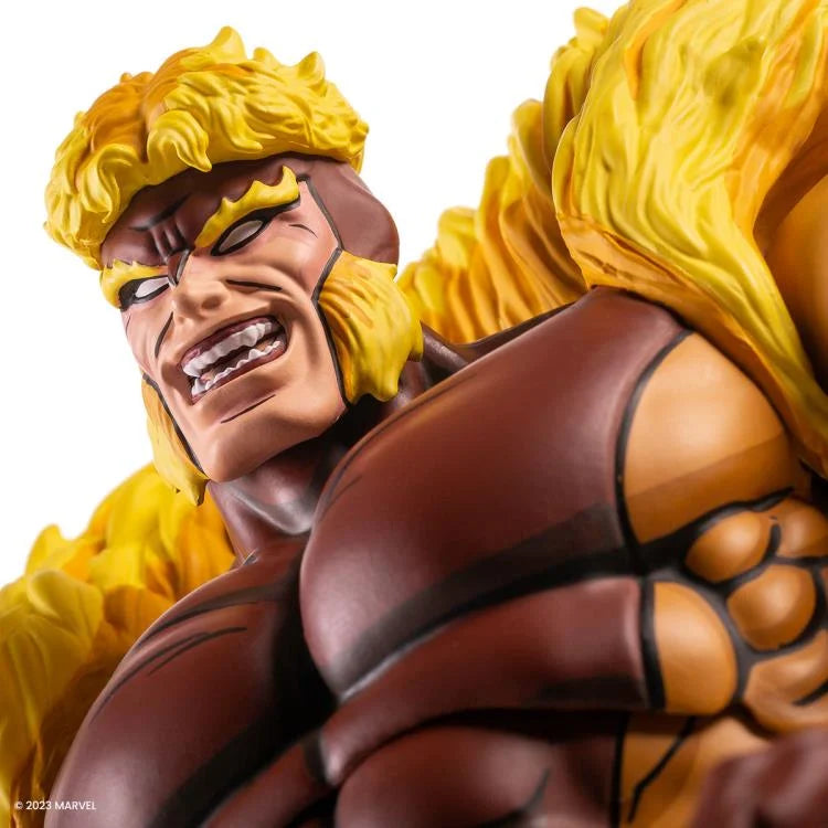X-Men The Animated Series Sabretooth 1/6 Scale Collectible Action Figure - Perfect for Marvel Fans, Display & Comic Book Collections